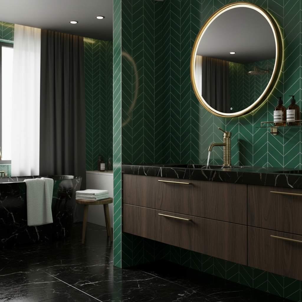 Angelica wastafelkraan op blad - geborsteld goud