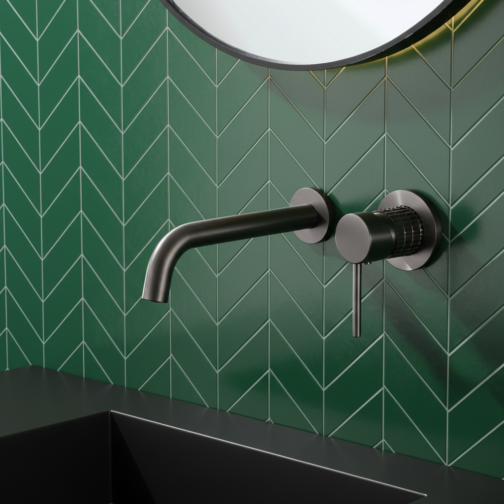 Angelica verborgen wastafelsysteem - Gunmetal Grey