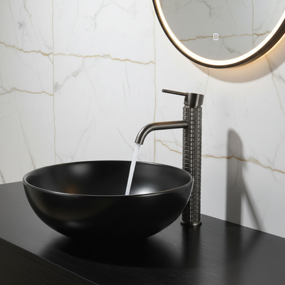 Angelica hoge wastafelkraan - Gunmetal Grey