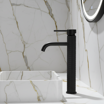 Angelica hoge wastafelkraan - matzwart