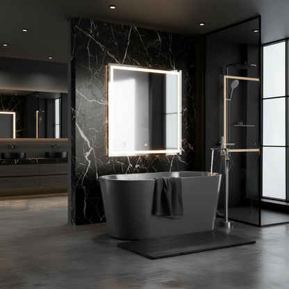 Emilia vrijstaande badkraan – Gunmetal Grey