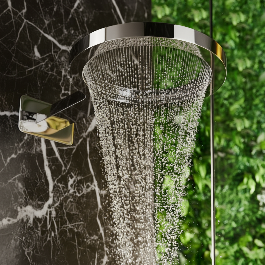 Marino Thermostatic Concealed Shower System — Rain & Waterfall — Chrome