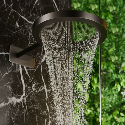 Marino Thermostatic Concealed Rain Shower Set – Waterfall & Hand Shower – Gunmetal Grey – Includes Concealed Valve