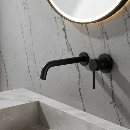 Angelica verborgen wastafelsysteem - matzwart