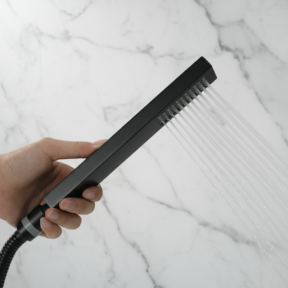 Lisandro Vrijstaande Badkraan – Watervaluitloop – Matzwart