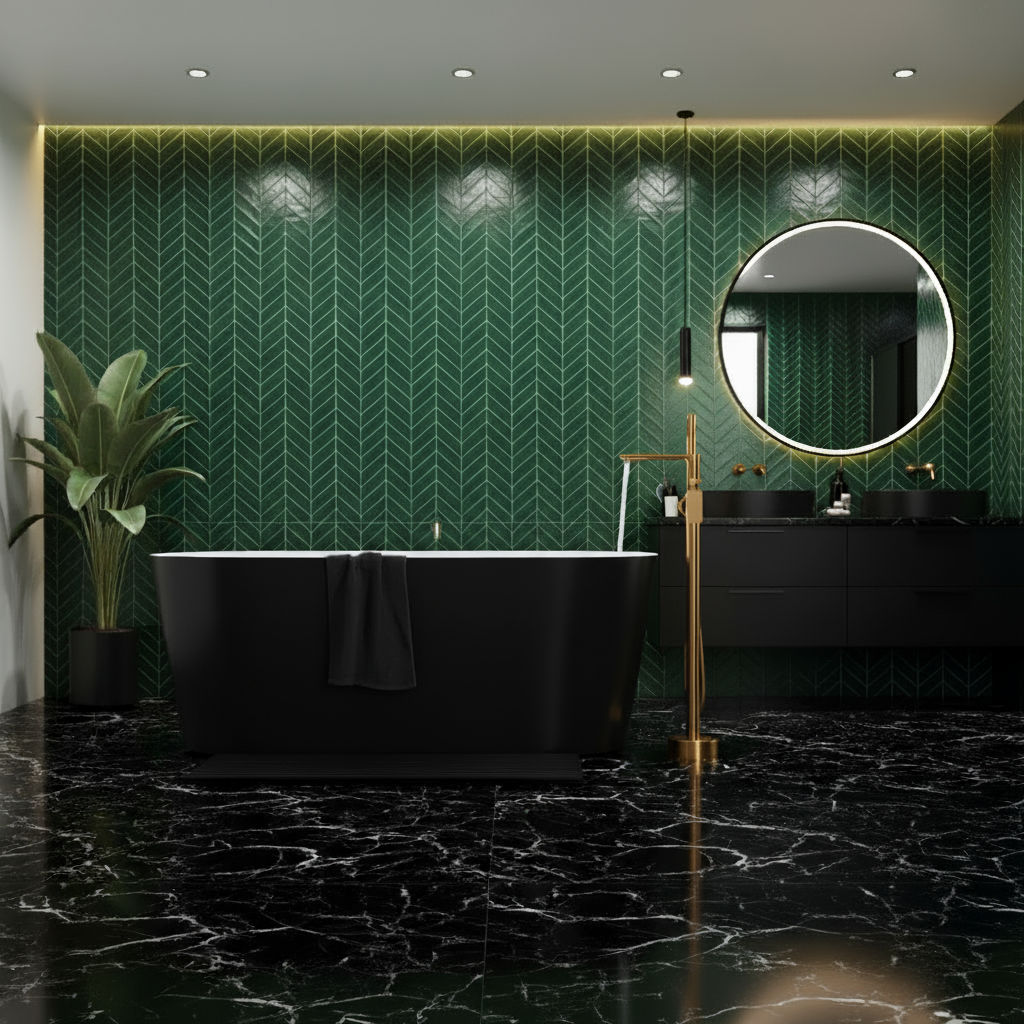 Emilia vrijstaande badkraan – geborsteld goud