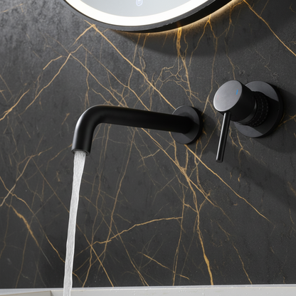 Angelica verborgen wastafelsysteem - matzwart