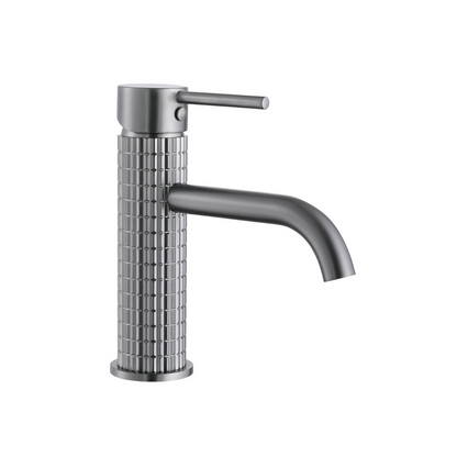 Angelica wastafelkraan op wastafelblad - Gunmetal Grey