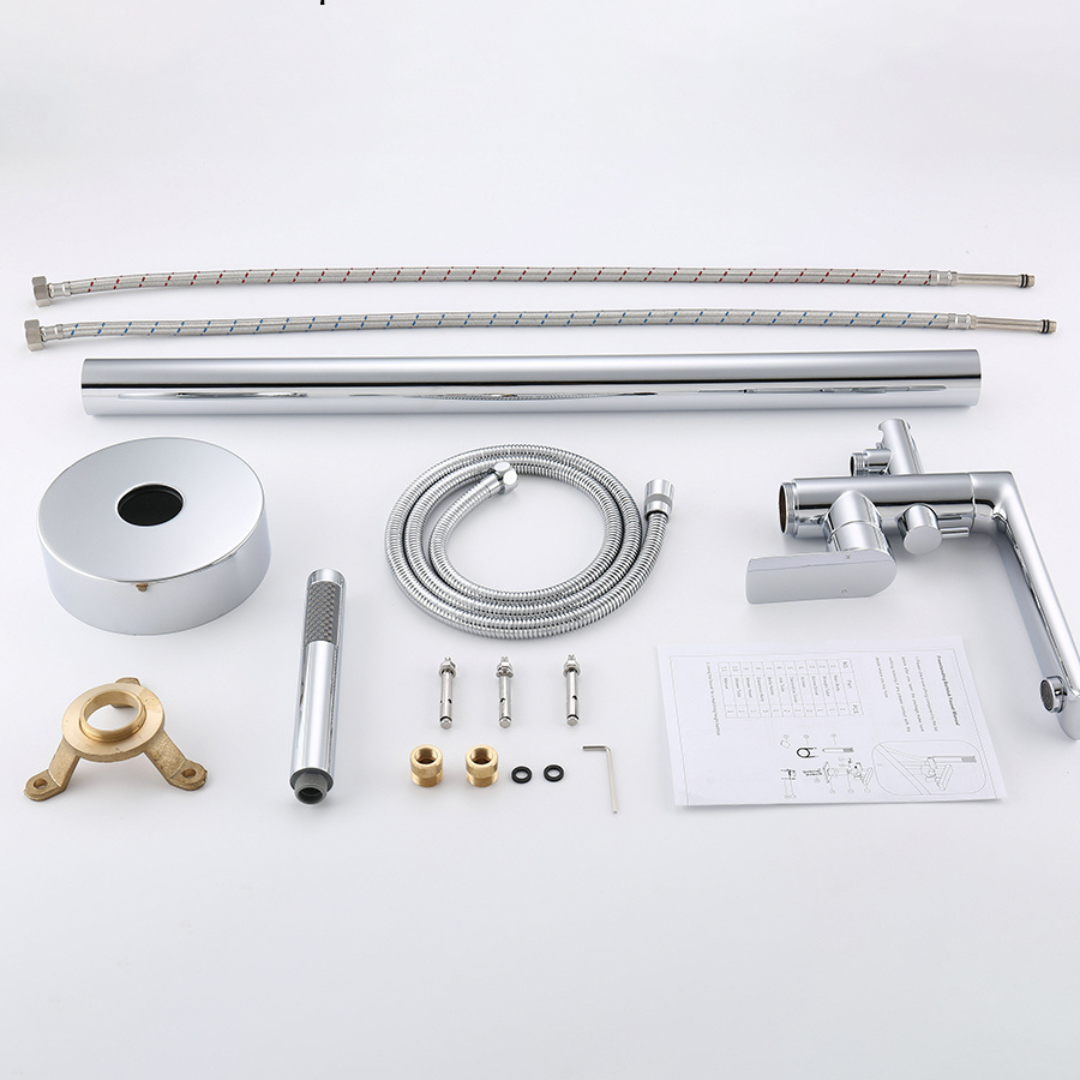 Emilia Vrijstaande Badkraan — Chroom