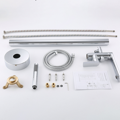 Emilia Vrijstaande Badkraan — Chroom