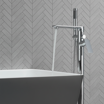 Emilia Vrijstaande Badkraan — Chroom