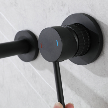 Angelica verborgen wastafelsysteem - matzwart