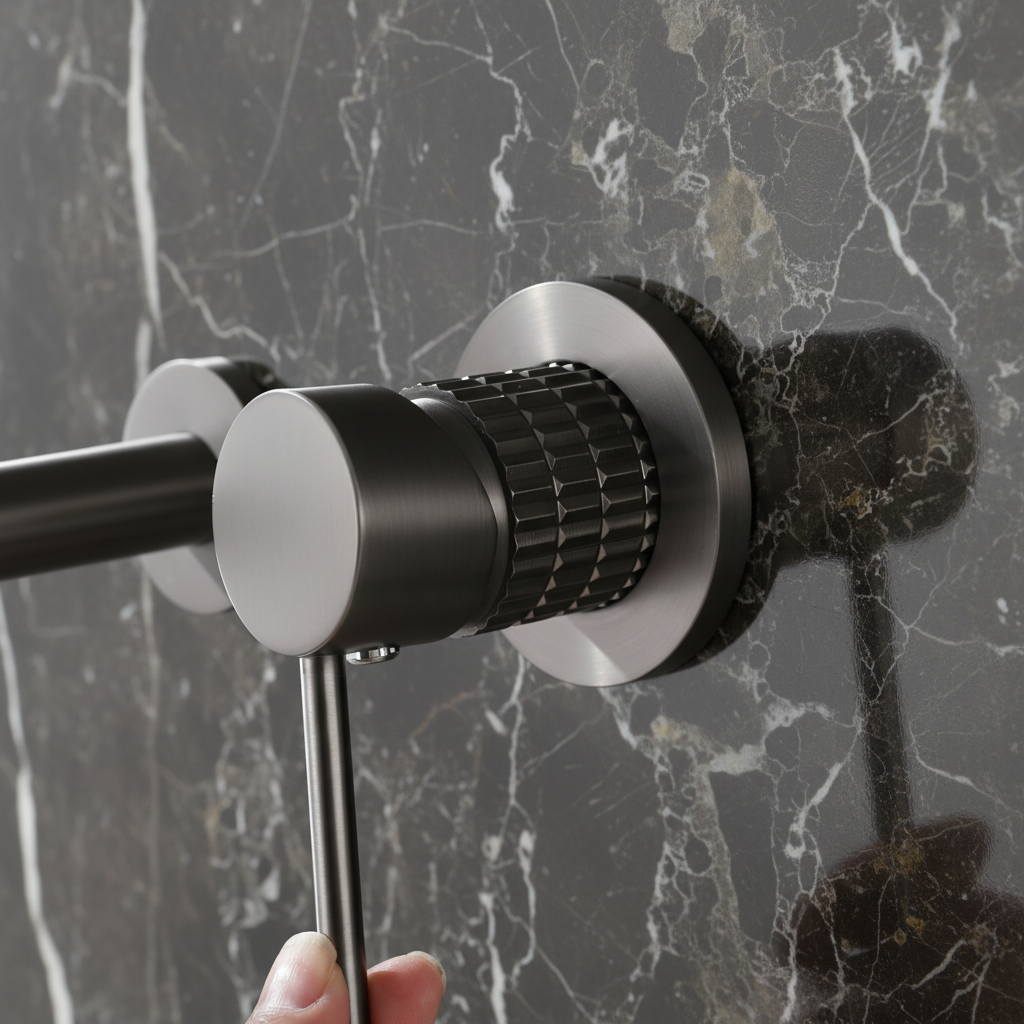 Angelica verborgen wastafelsysteem - Gunmetal Grey