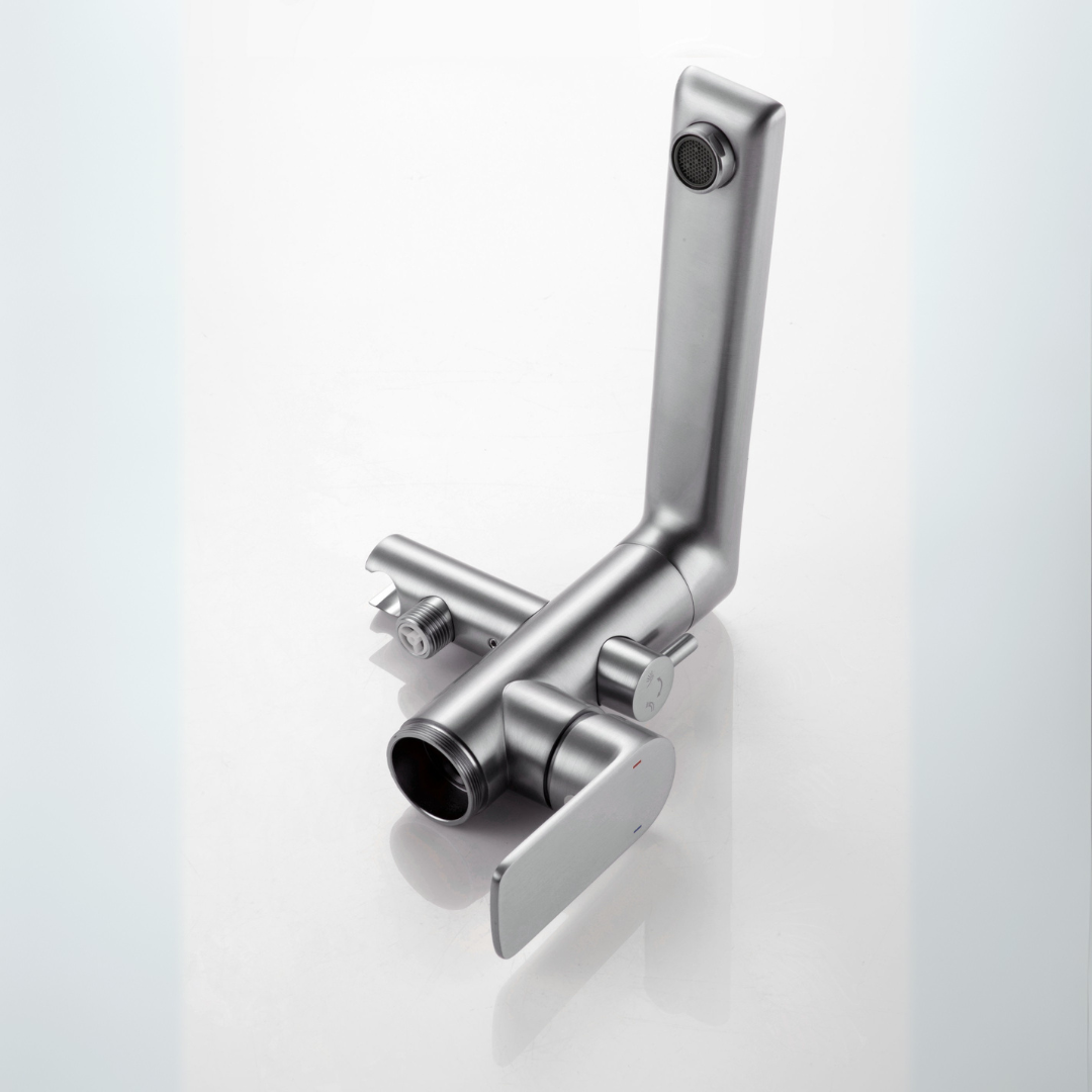 Emilia vrijstaande badkraan – Gunmetal Grey