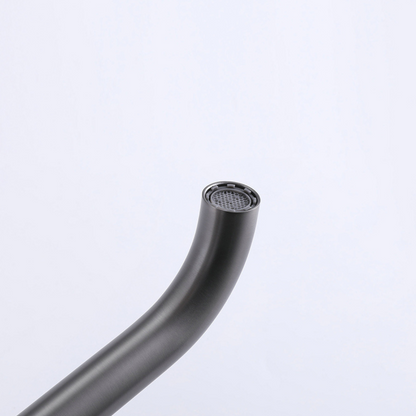 Angelica wastafelkraan op wastafelblad - Gunmetal Grey