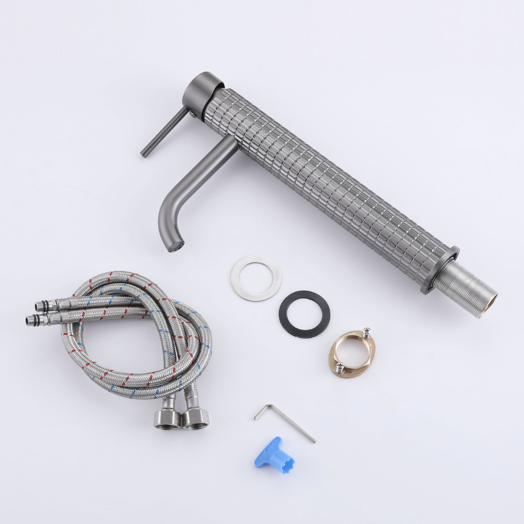 Angelica hoge wastafelkraan - Gunmetal Grey