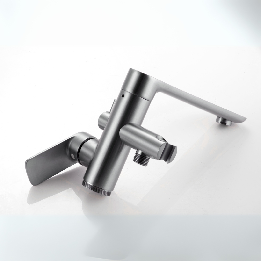 Emilia vrijstaande badkraan – Gunmetal Grey