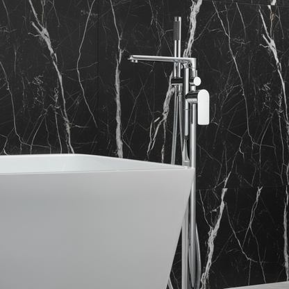 Emilia Vrijstaande Badkraan — Chroom