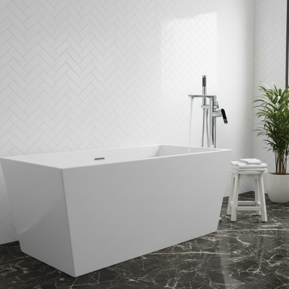 Emilia Vrijstaande Badkraan — Chroom