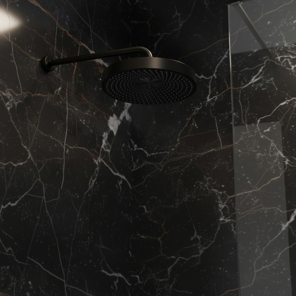 Amalia Inbouwdouchesysteem – Regen- en handdouche – Matzwart