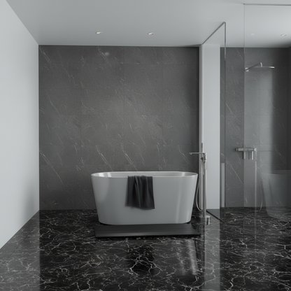 Emilia vrijstaande badkraan – Gunmetal Grey