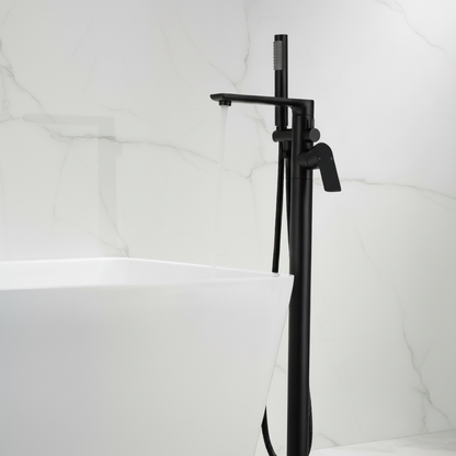 Emilia vrijstaande badkraan – matzwart