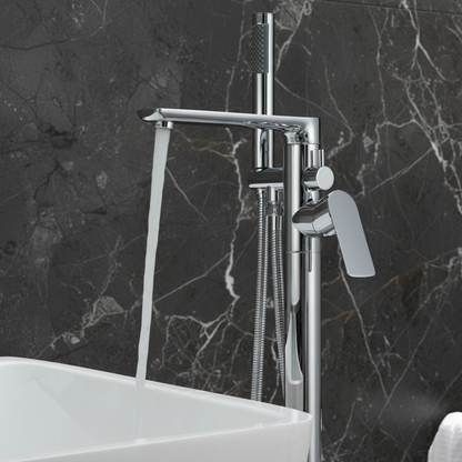 Emilia Vrijstaande Badkraan — Chroom