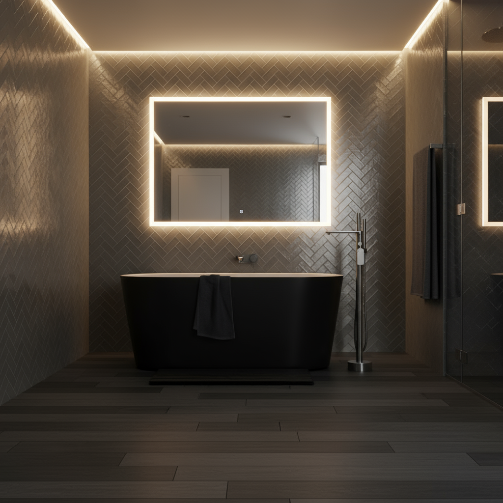 Emilia vrijstaande badkraan – Gunmetal Grey