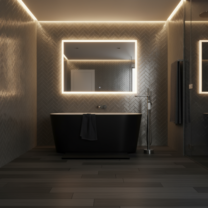 Emilia vrijstaande badkraan – Gunmetal Grey