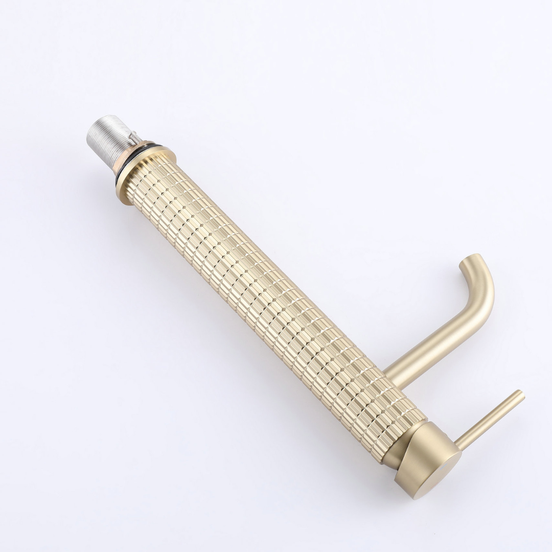 Angelica hoge wastafelkraan - geborsteld goud