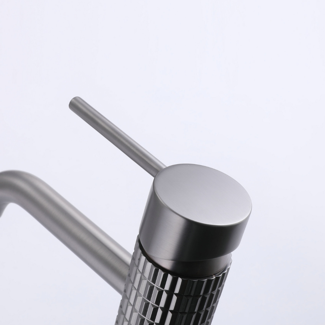 Angelica hoge wastafelkraan - Gunmetal Grey