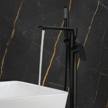 Emilia vrijstaande badkraan – matzwart