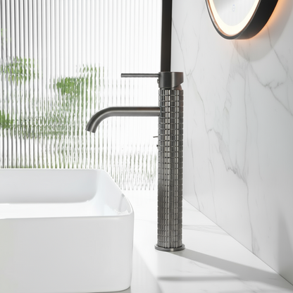 Angelica hoge wastafelkraan - Gunmetal Grey