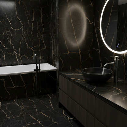 Angelica hoge wastafelkraan - Gunmetal Grey