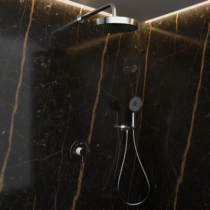 Amalia Inbouwdouchesysteem – Regen- en handdouche – Chroom